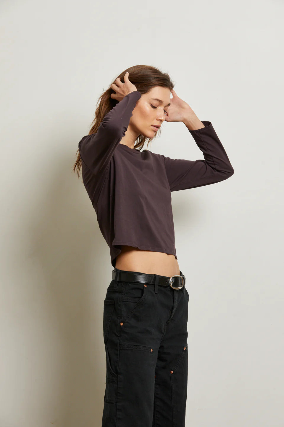 Bruce Cocoa Powder Long Sleeve Tee
