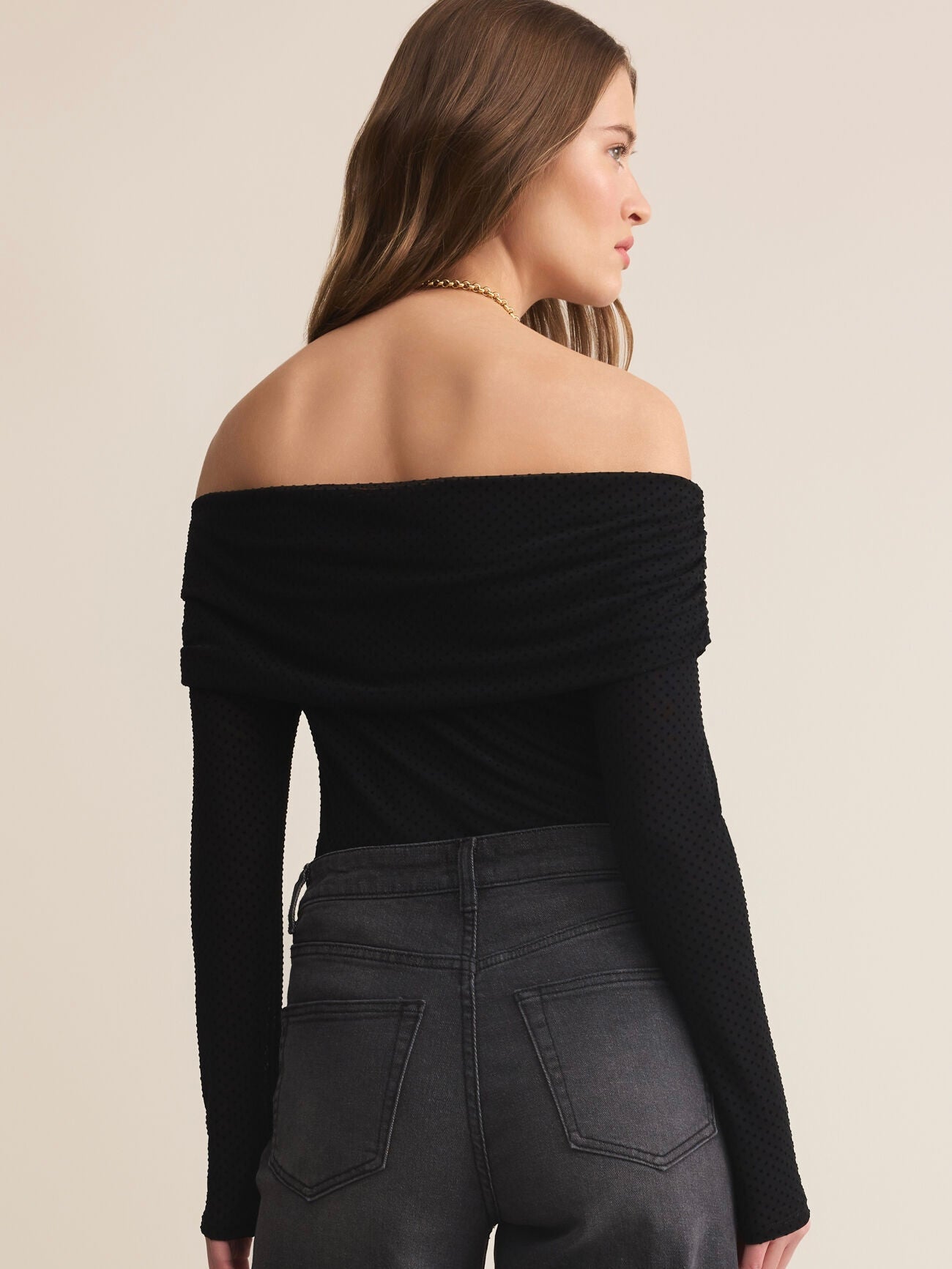 Whimsy Off Shoulder Mesh Top