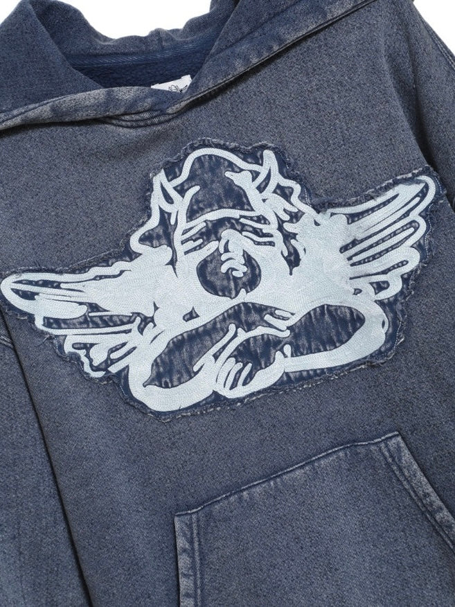 Boys Lie Blue Stitch Me Up Racer Hoodie