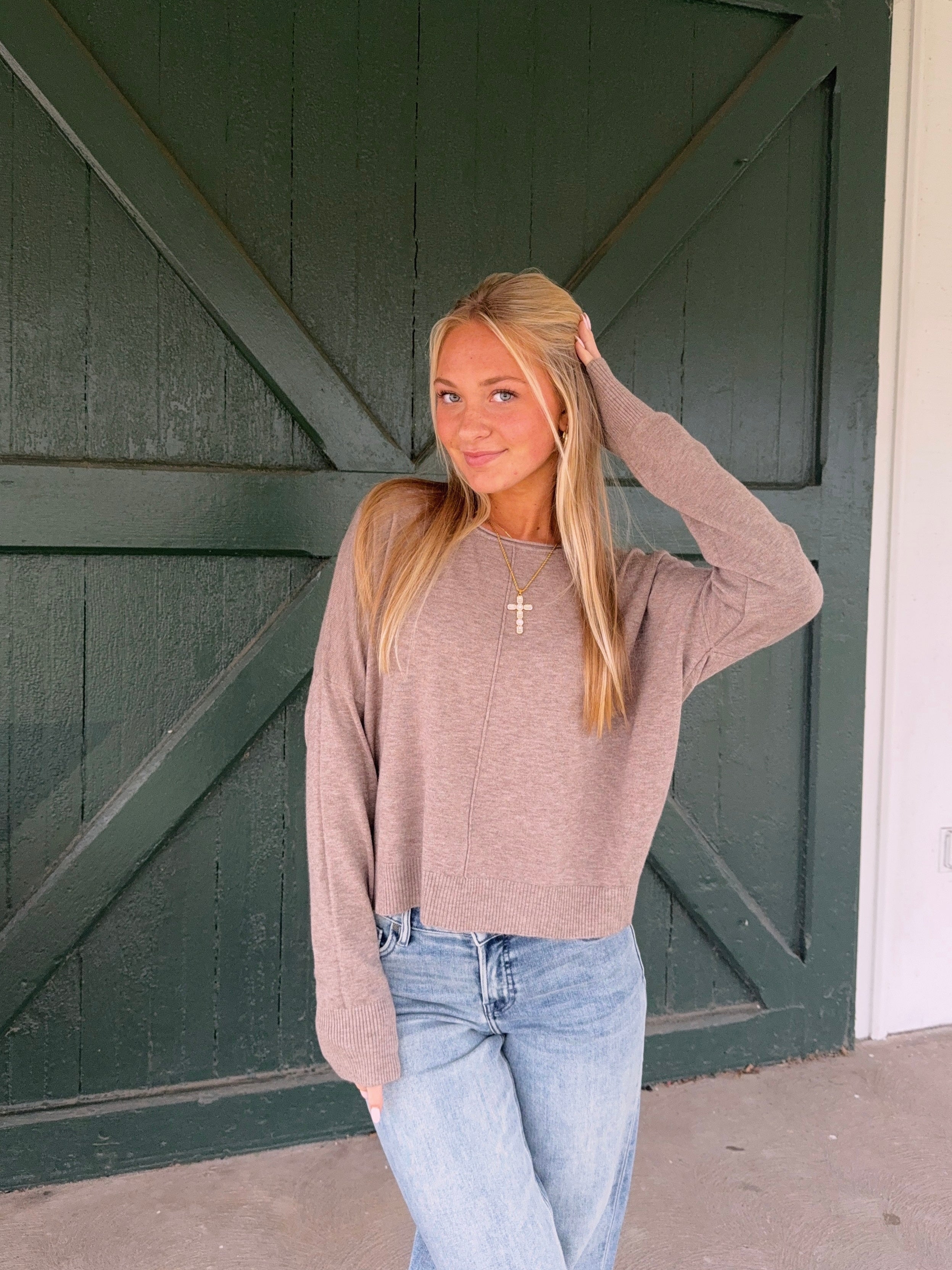 The Easy to Wear Sweater - Heather Mocha