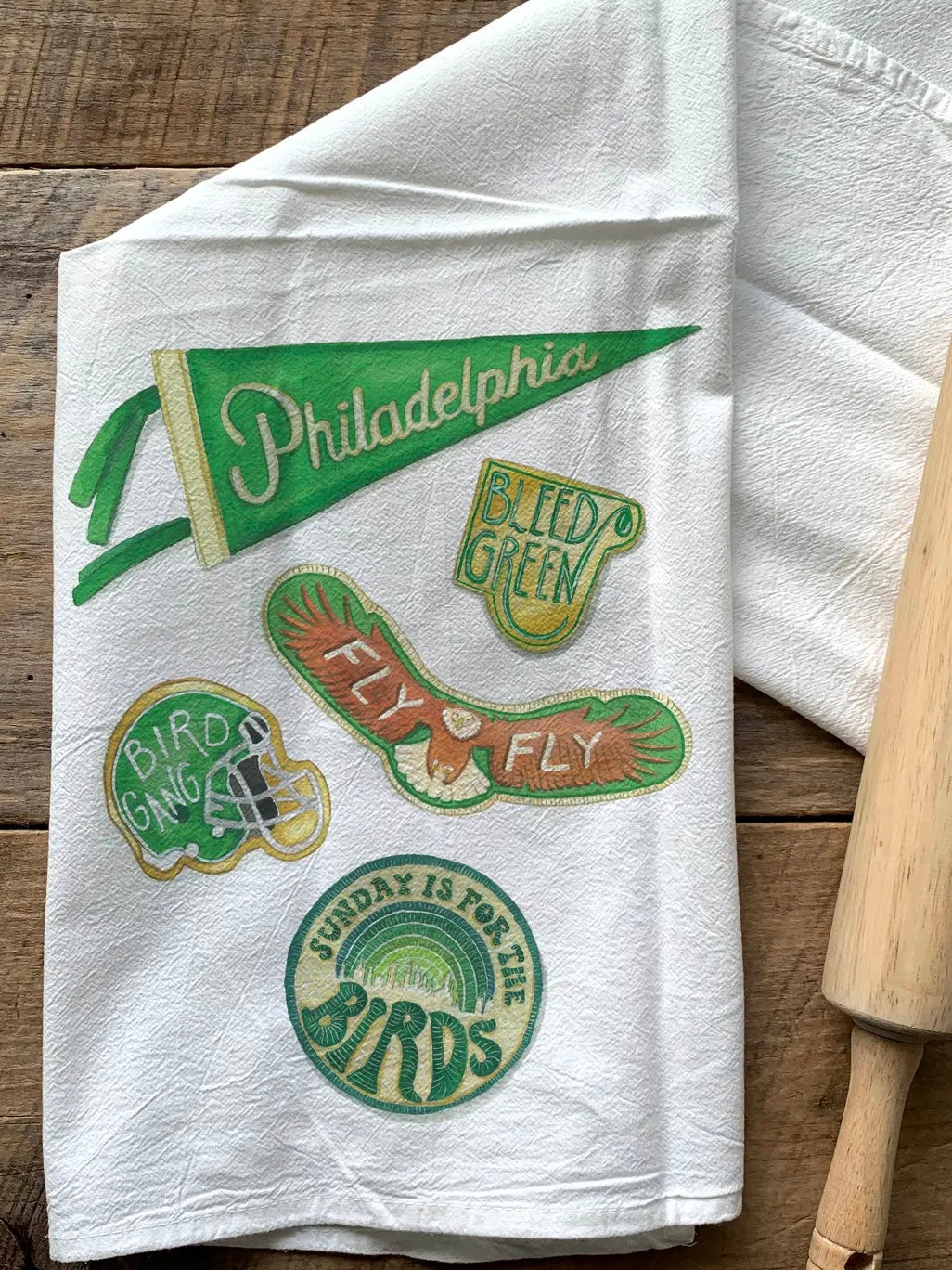 Philly Football Fan Flour Sack Towel