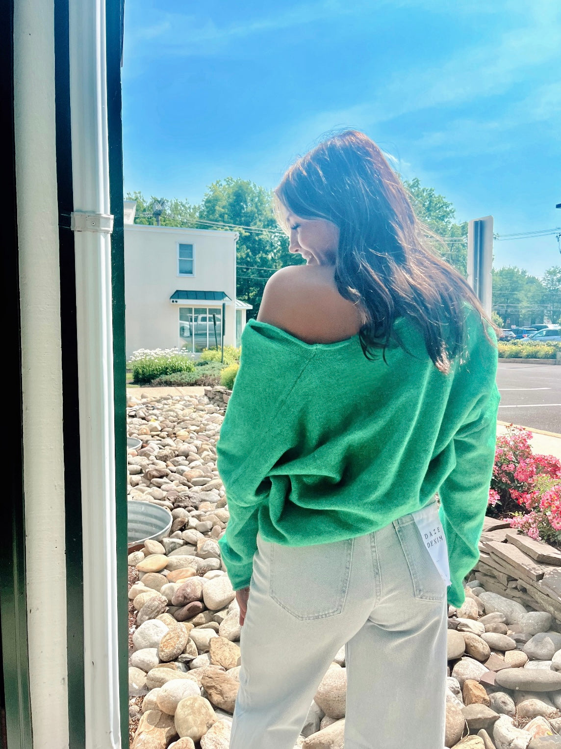 The Kelly Green It Girl Sweater