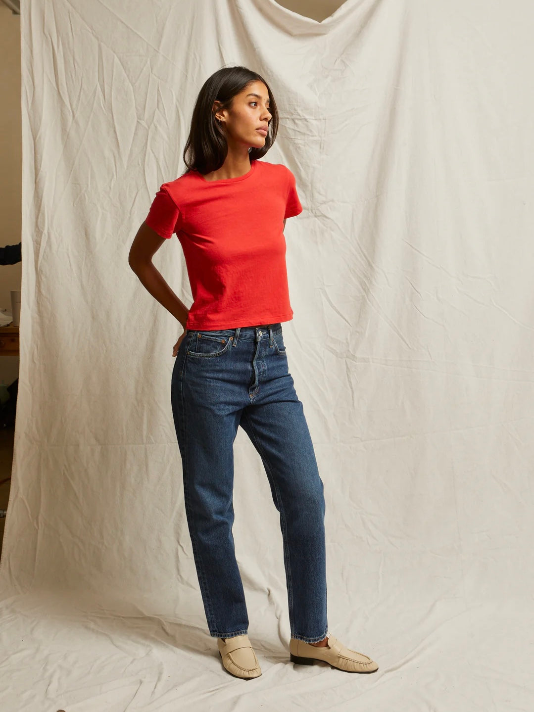 Lisa Poppy Red Tee