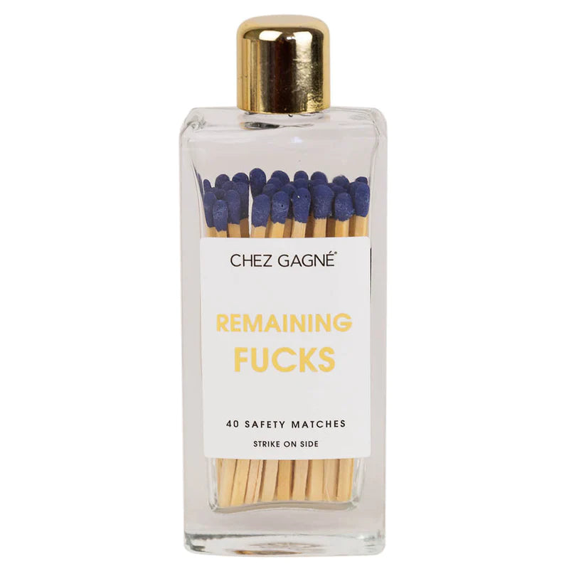 Remaining F**** Glass Bottle Matches