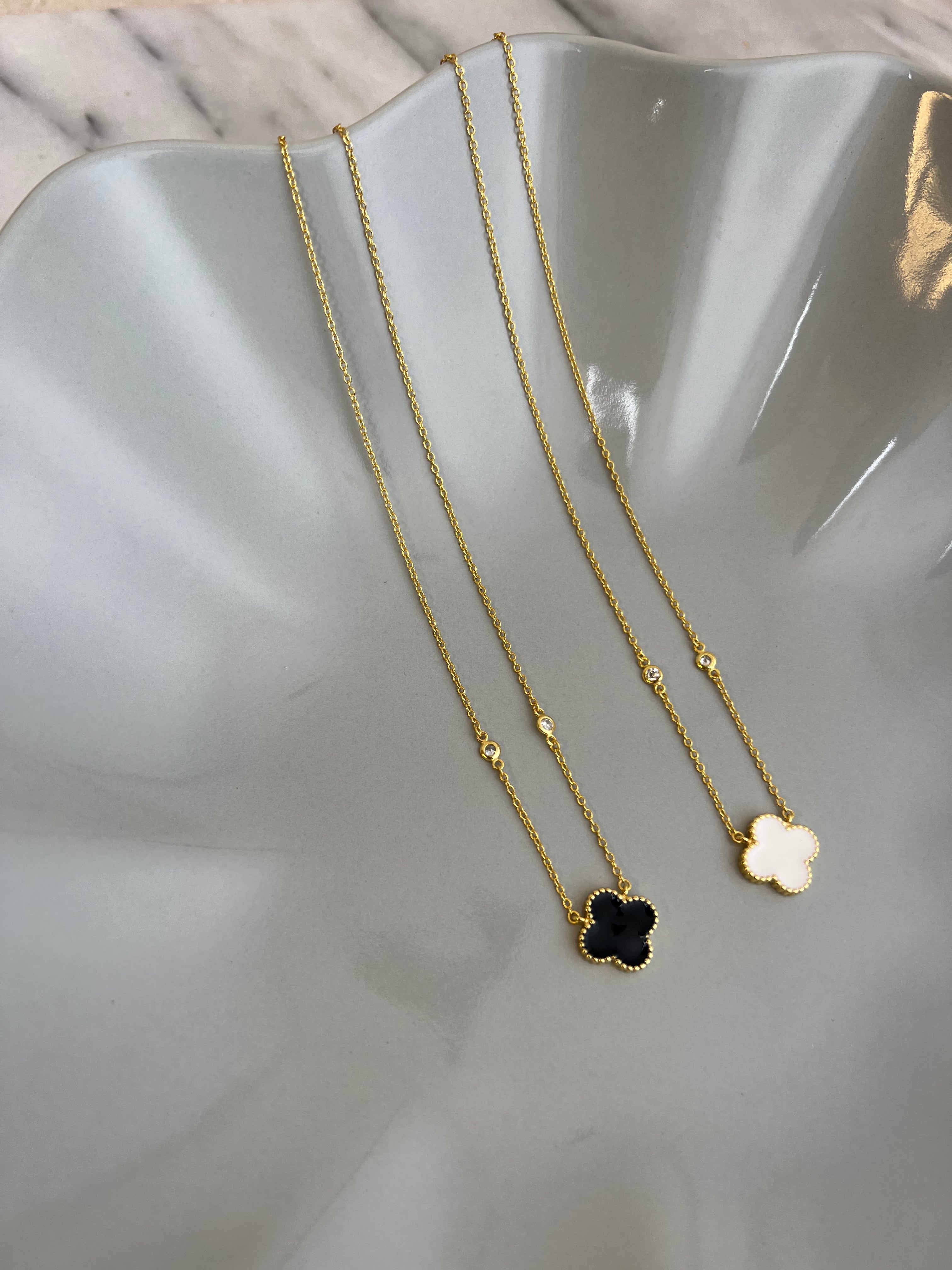 Clover Enamel Necklace