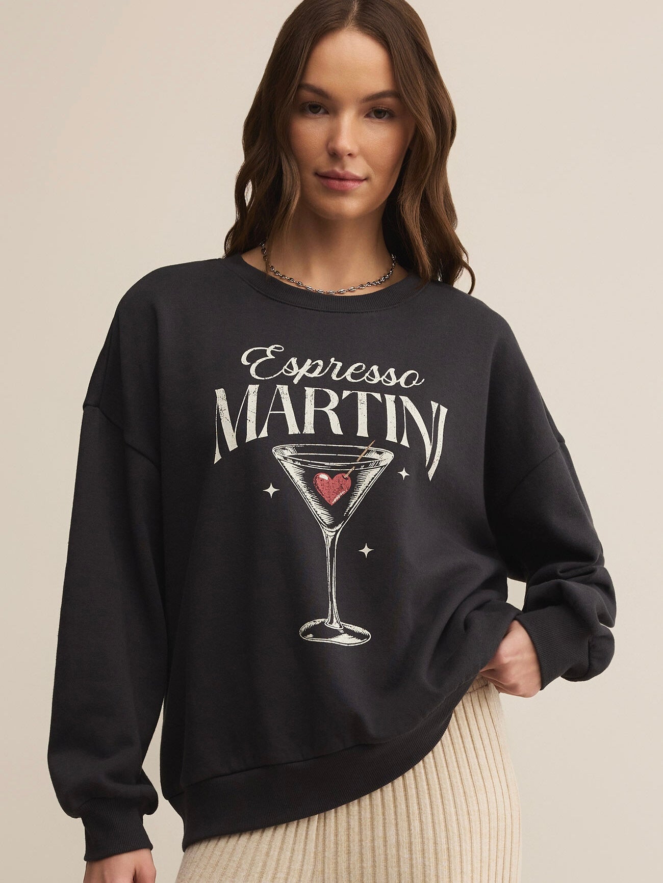 OVERSIZED MARTINI SWEATSHIRT