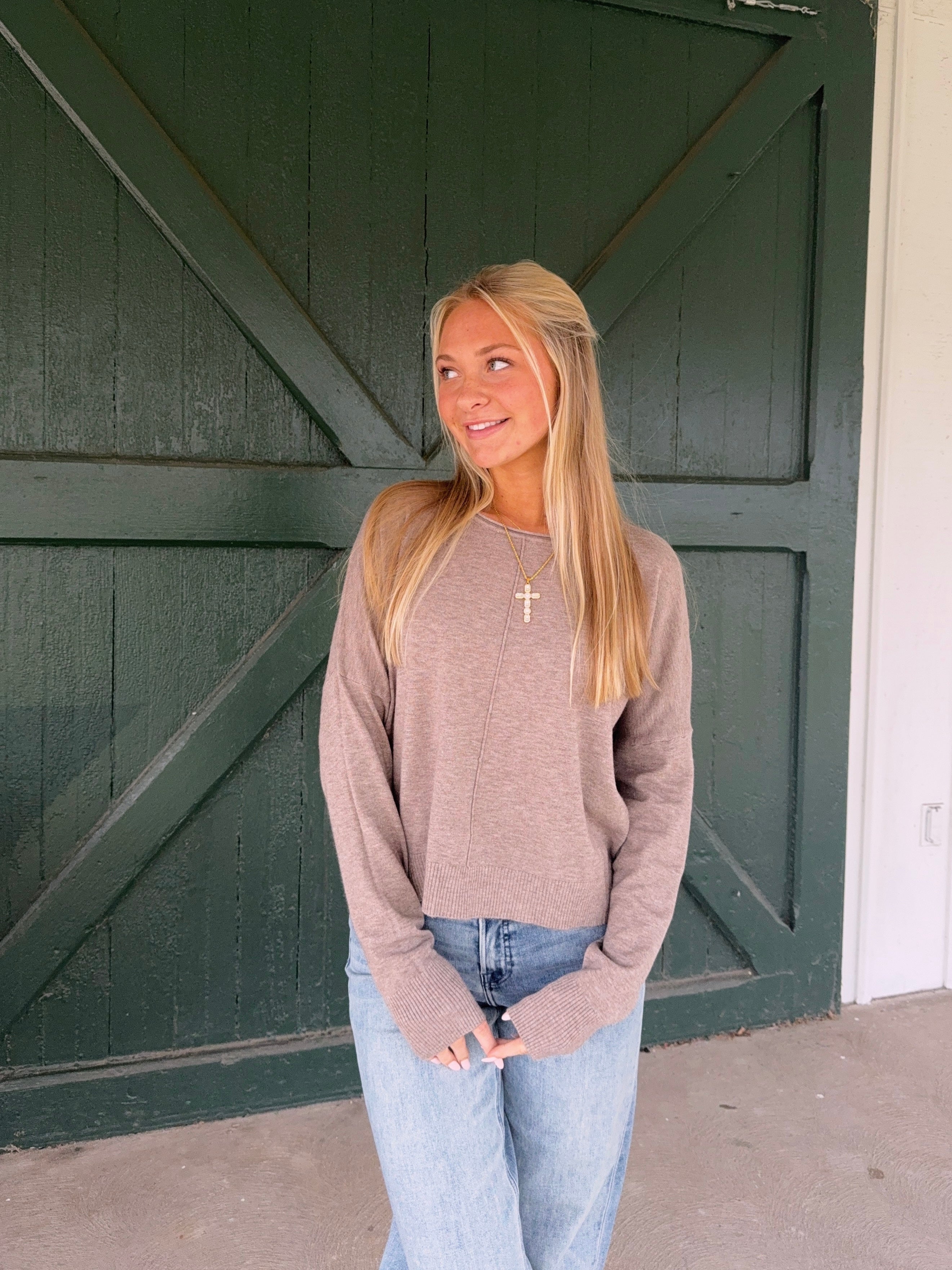 The Easy to Wear Sweater - Heather Mocha