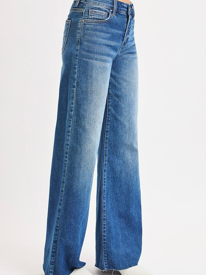 Tummy Control High Rise Ankle Palazzo Jean