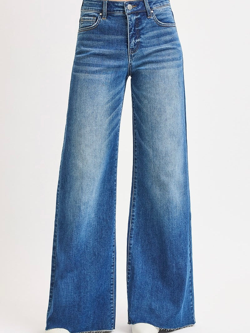 Tummy Control High Rise Ankle Palazzo Jean