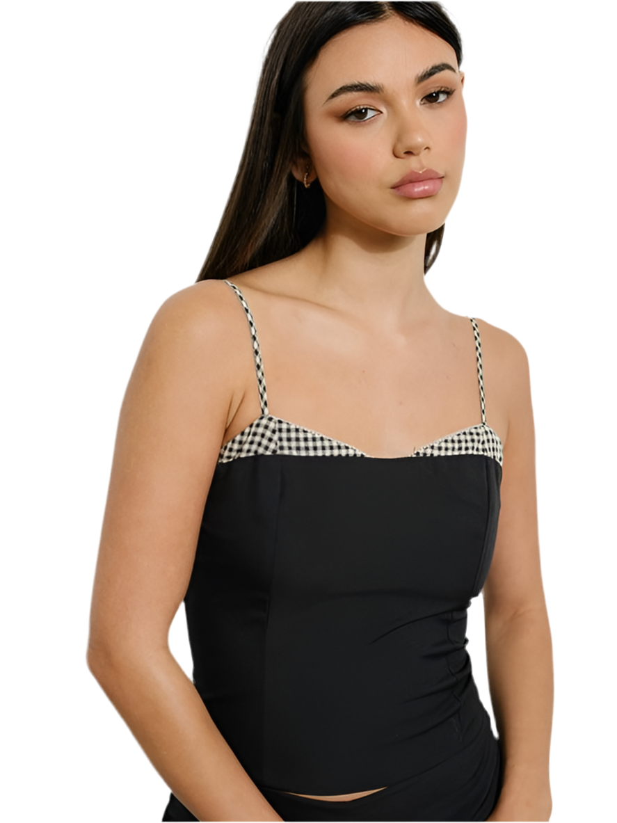 Lourdes Gingham Top