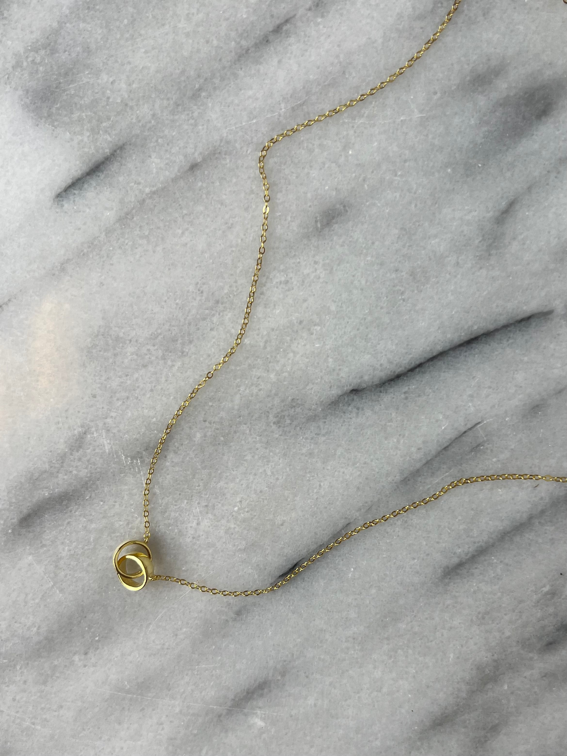 Interlock Love Circle Necklace