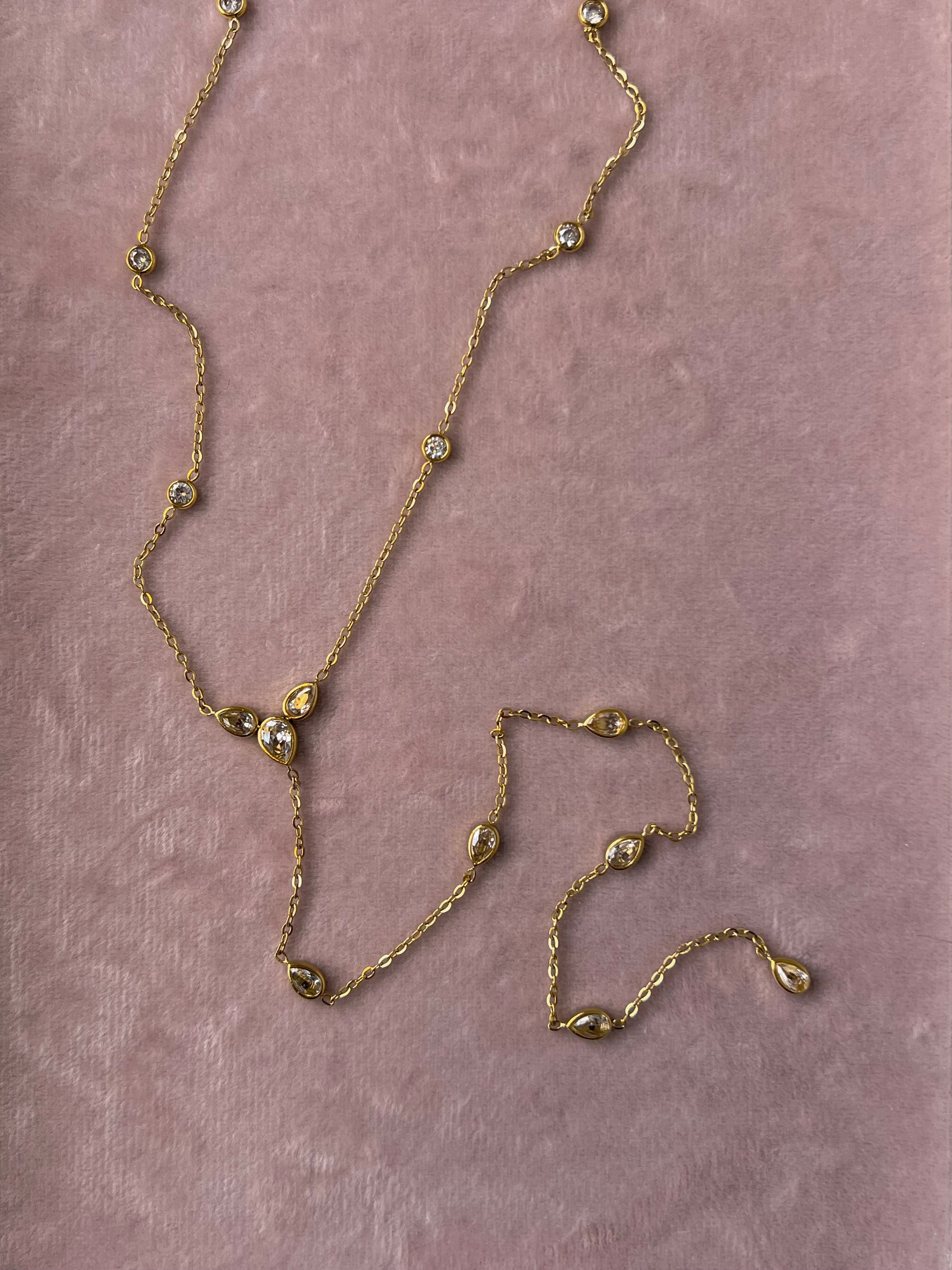 The Juliette Lariat Necklace – Water & Tarnish Resistant