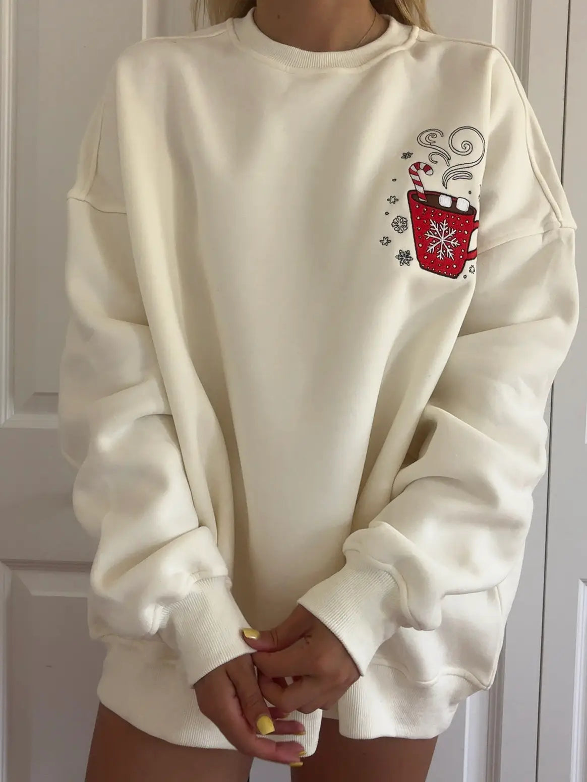 Hot Chocolate Recipe Christmas Sweatshirt