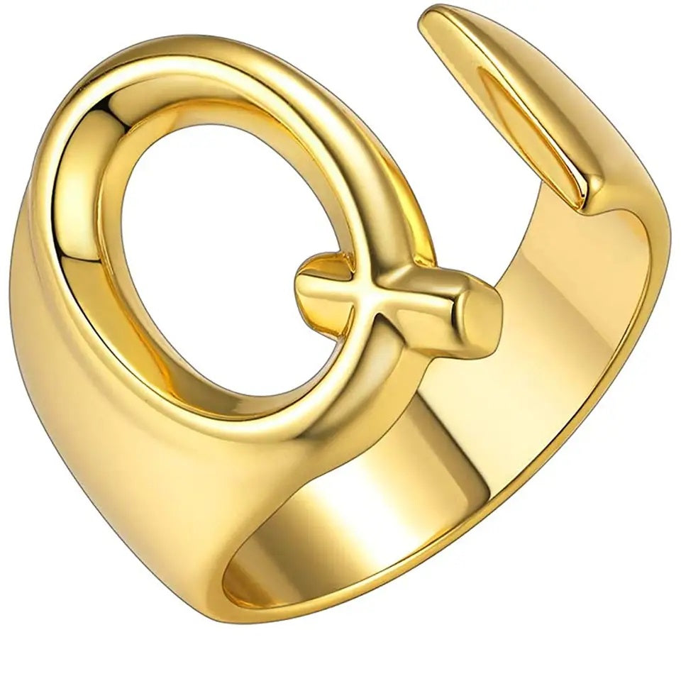 Lido Bold Initial Ring