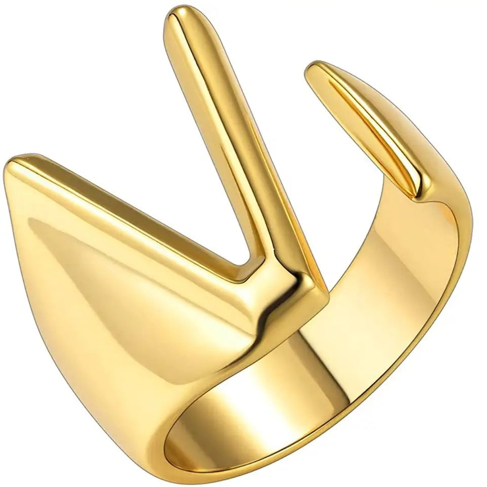 Lido Bold Initial Ring